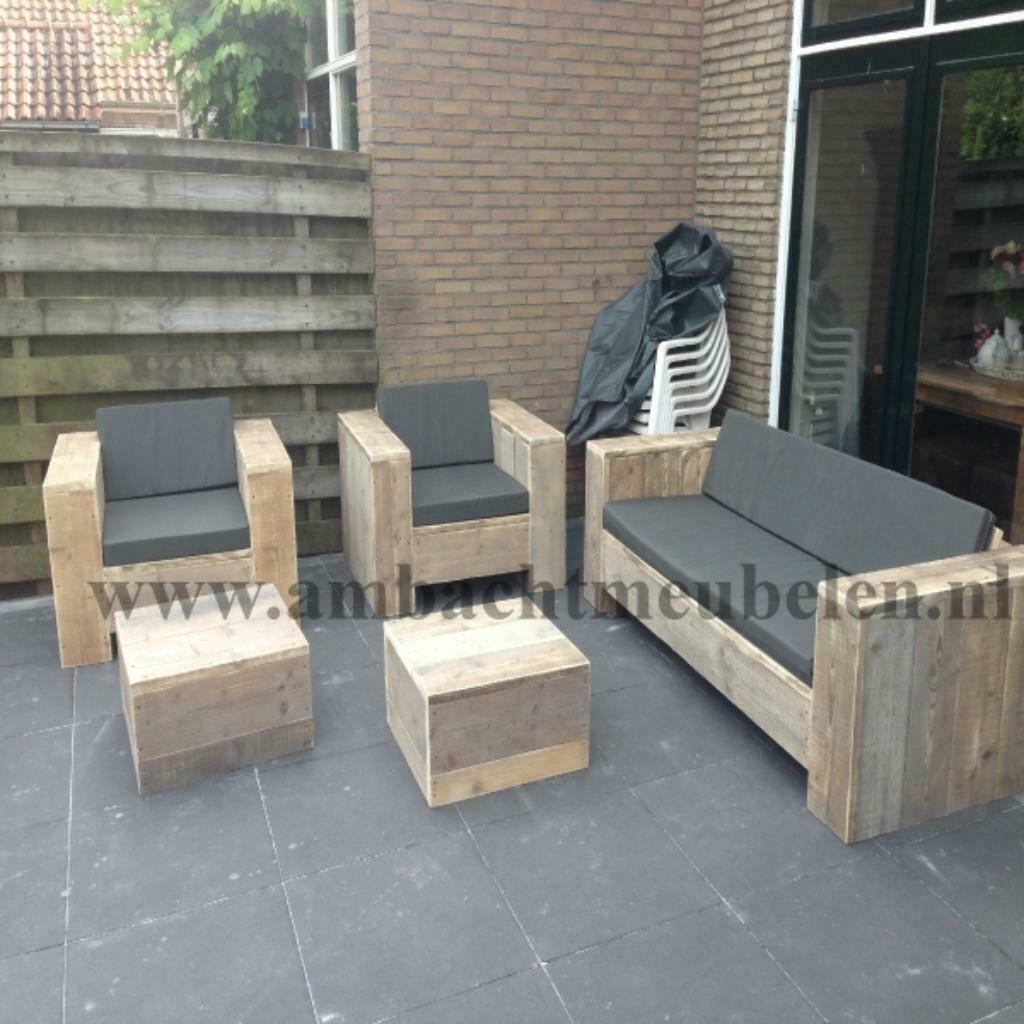 steigerhouten Loungeset SHOWROOM elke dag OPEN, Verzenden, Bank, Steigerhout, Nieuw