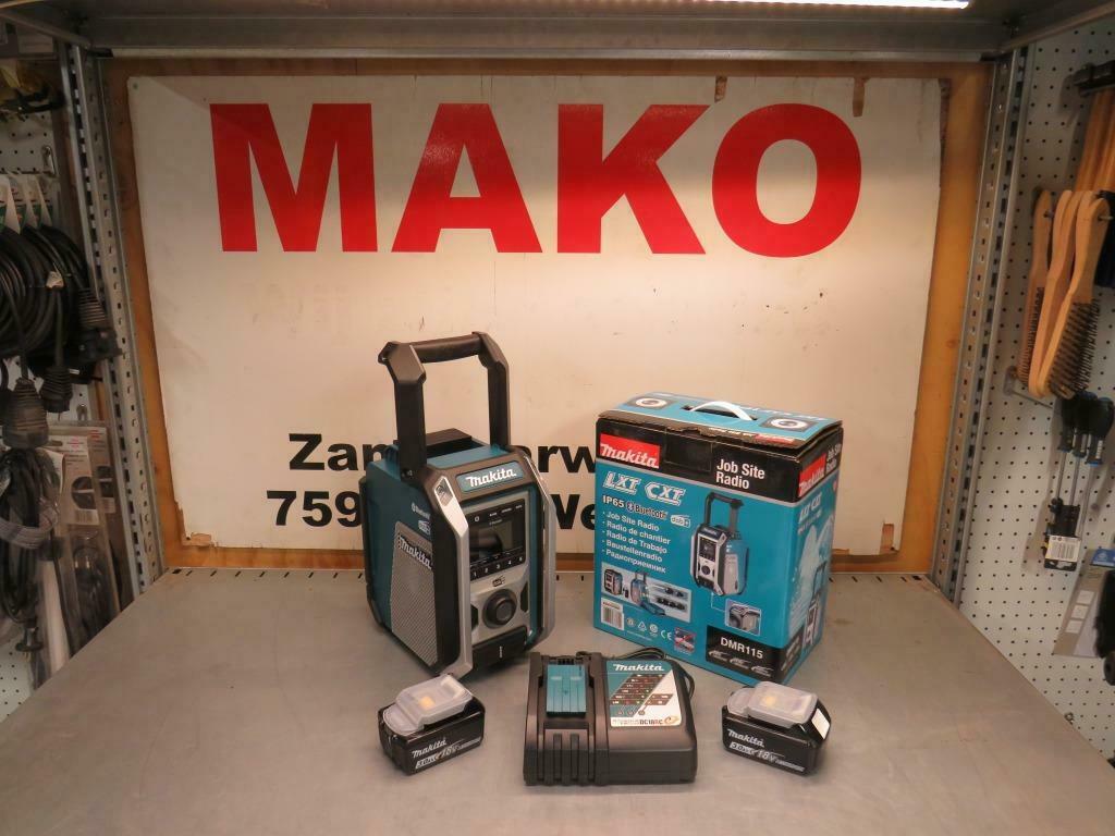 Makita DMR115 10,8-18V Li-Ion accu bouwradio accus en lader, Ophalen of Verzenden, Nieuw