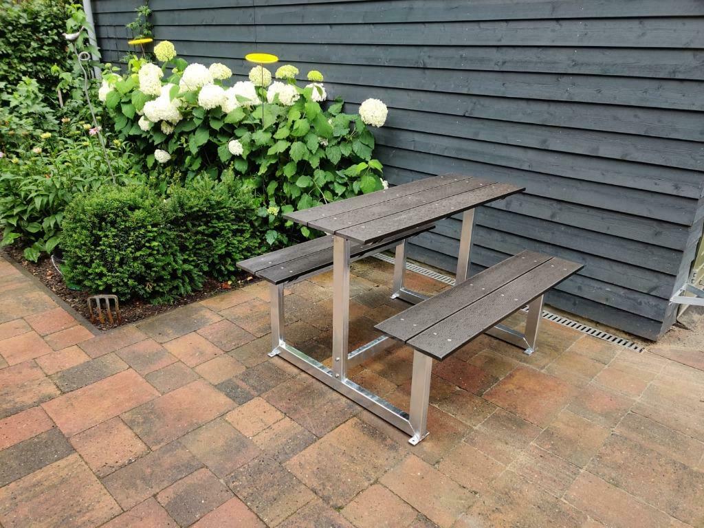 Picknicktafel 4 persoons voor een klein terras. Horeca tafel, Ophalen of Verzenden, Nieuw, Rechthoekig