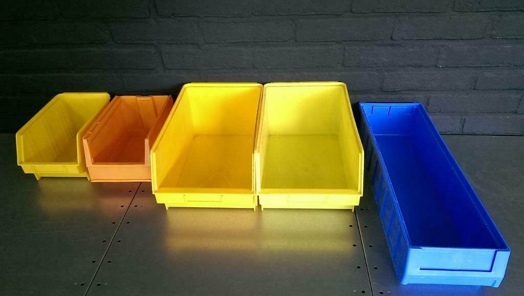 Gebruikte Magazijnbak - Magazijnbakken - Plastic Bak, Ophalen of Verzenden, Gebruikt