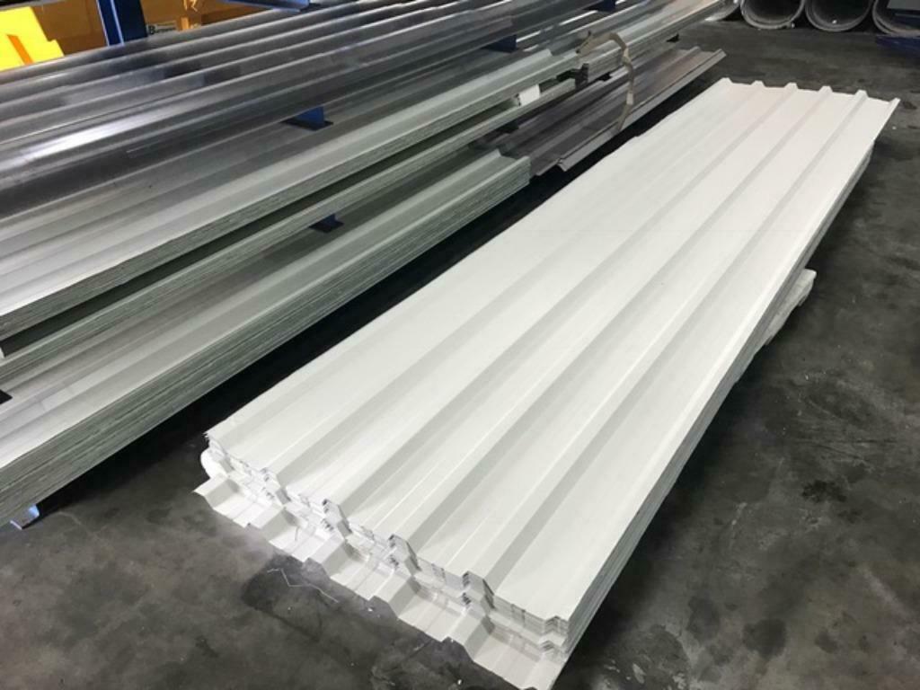 Restpartijen en B-keus damwandplaten dakplaten Wit, Doe-het-zelf en Verbouw, Platen en Panelen, Nieuw, Overige materialen, Minder dan 20 mm