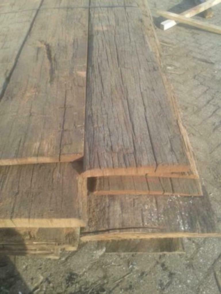 barnwood oude planken buitenkant  meerpalen meerpaalplanken, Ophalen of Verzenden, Gebruikt, Eiken, Plank