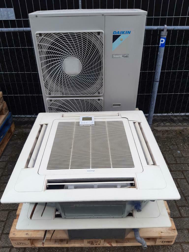 Daikin 14 kw warmtepomp inverter cassettes 2x, Ophalen of Verzenden, Gebruikt