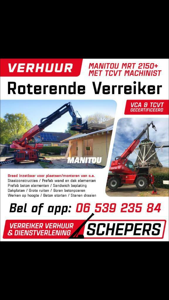 Verhuur roterende verreiker VVS Bergentheim, Verbouw of Aanbouw