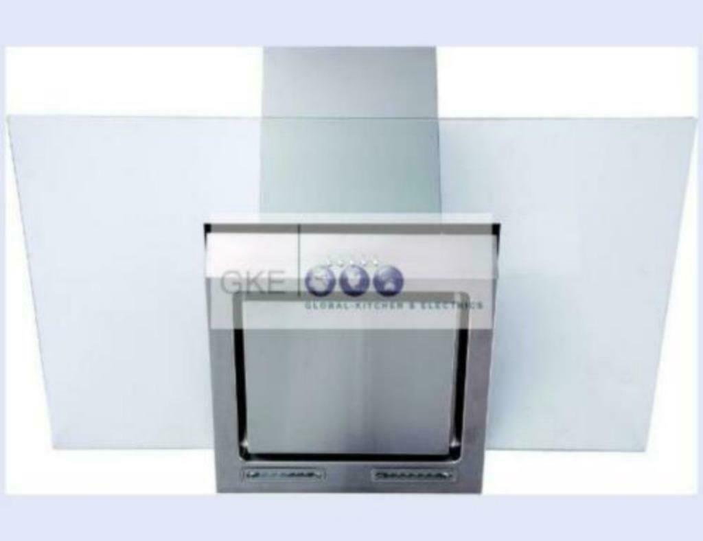 Pro.Finesse WHD90IN Glasdesign Wandschouwkap, 90cm, RVS, Witgoed en Apparatuur, Afzuigkappen, Nieuw, Inbouw, Wandschouwkap, 600 tot 800 m³ per uur