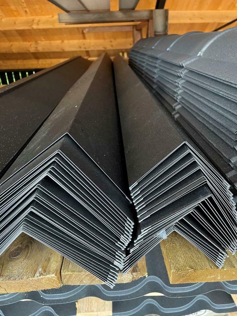 Dakpanprofielplaat wrinkle zwart voor maar € 16,50 per m2!, Steen of Klei, Zwart, Nieuw, 15 m² of meer