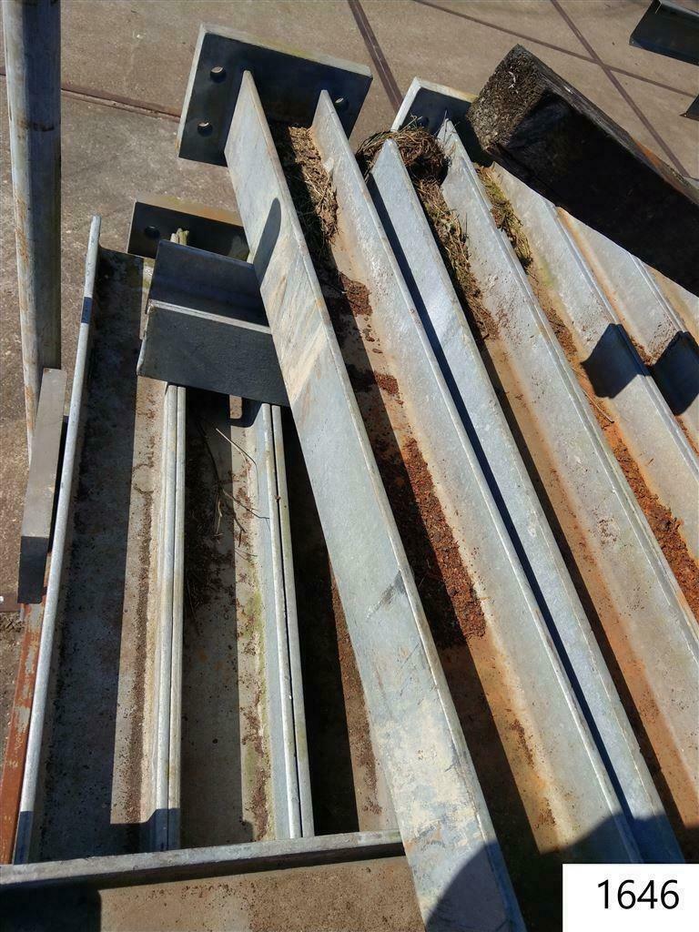 1646. Zwaar / paal / aanrijdbeveiliging / gegalvaniseerd, Doe-het-zelf en Verbouw, Ophalen, Gebruikt, IJzer