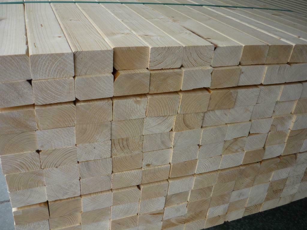 Vuren balkjes geschaafd 47x75mm in div. lengtes, Doe-het-zelf en Verbouw, Hout en Planken, Ophalen, 25 tot 50 mm, Nieuw, 300 cm of meer