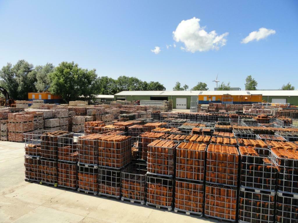 Diverse gebruikte dakpannen, nokvorsten en gevelpannen., Ophalen, Gebruikt, 15 m² of meer, Dakpannen