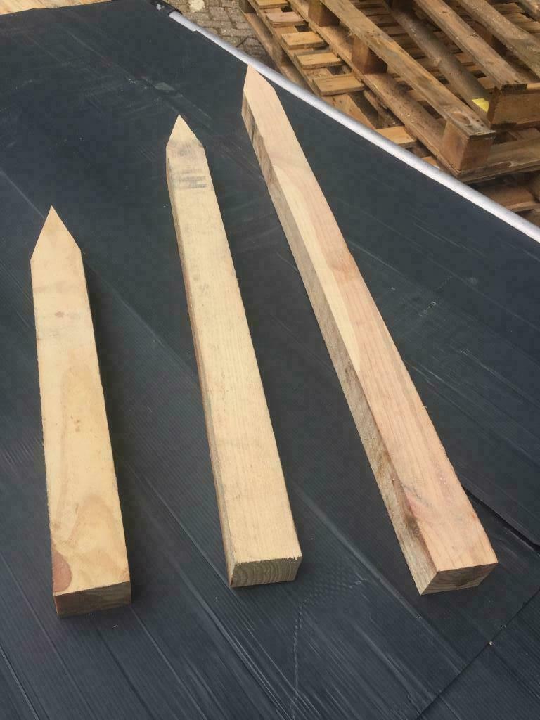 Piketpaaltjes, bekisting, heipiket, fundering,, Doe-het-zelf en Verbouw, Hout en Planken, Nieuw, Overige typen, Overige houtsoorten