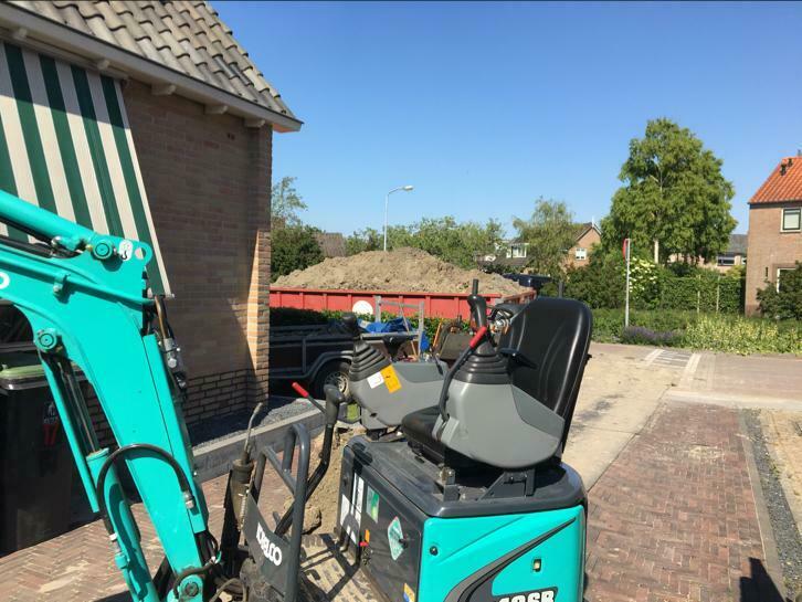 Minigraver machinist huren graafmachine verhuur  grondwerk, Diensten en Vakmensen, Tuinmannen en Stratenmakers, Garantie, Tuinonderhoud of Snoeiwerk