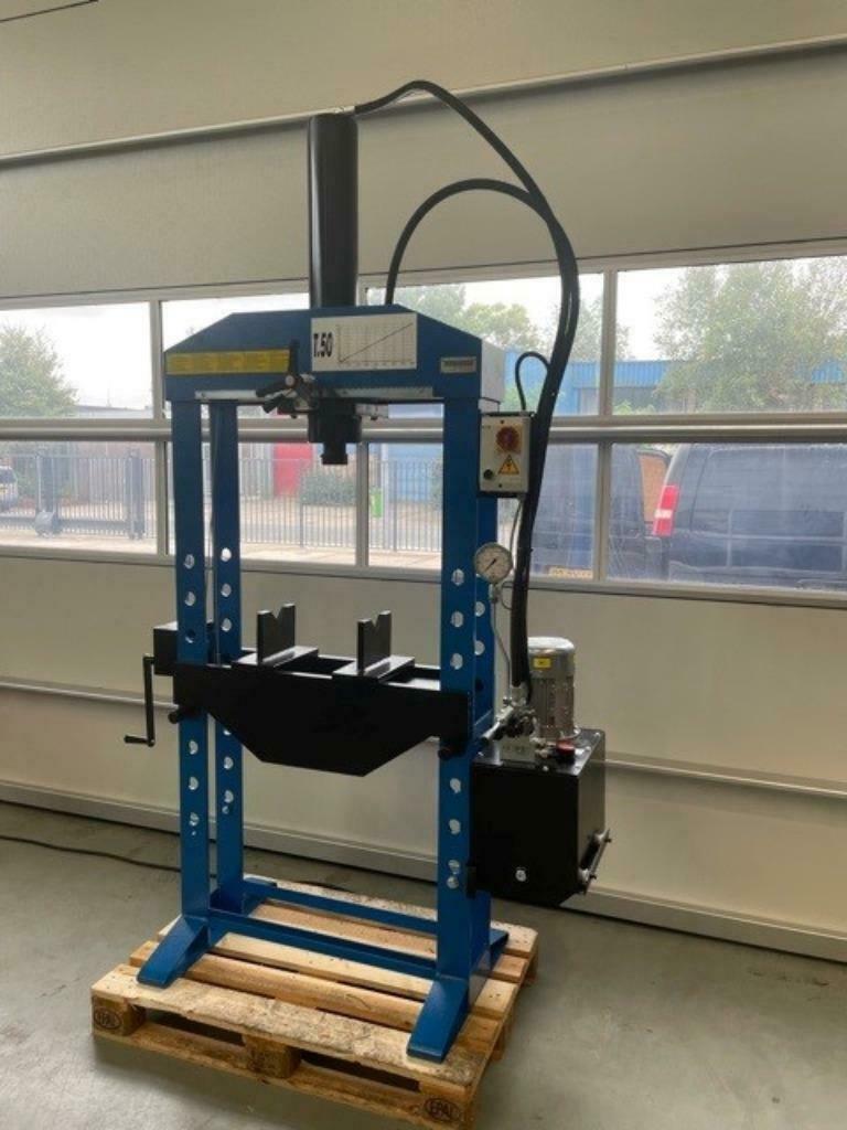 Nieuwe hydraulische werkplaatspers 50ton met slag van 600mm, Ophalen of Verzenden, Nieuw