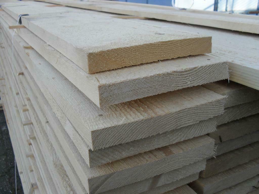 Gedroogde Steigerplanken in Vuren en Douglas, incl. BTW !!