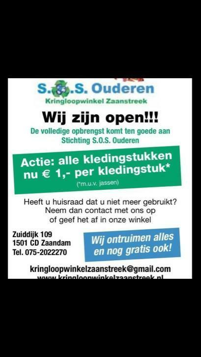 GRATIS HUISONTRUIMING - Stichting S.O.S. Ouderen, Diensten en Vakmensen, Inpakservice, Verhuizen binnen Nederland