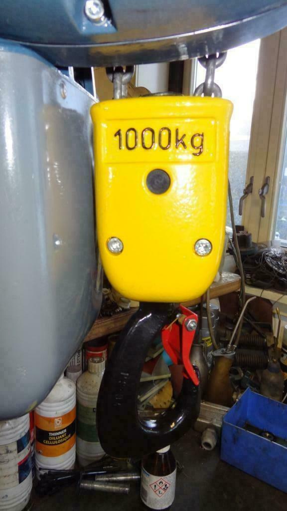 Demag kettingtakel 1000kg hijsvermogen, Ophalen, Zo goed als nieuw