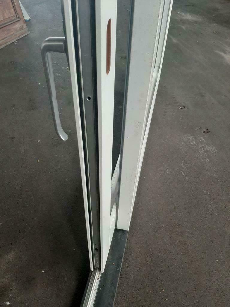 XL Hardhoute Schuifpui  bezorge/factuur mogelijk., 225 cm of meer, Ophalen of Verzenden, Zo goed als nieuw, Inclusief glas