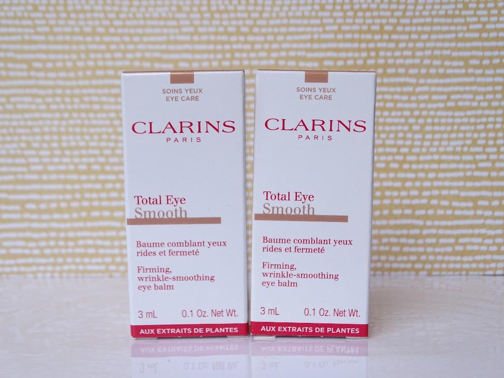 Clarins Total Eye Smooth eye balm (2 proefjes), Ophalen of Verzenden, Nieuw, Ogen, Verzorging