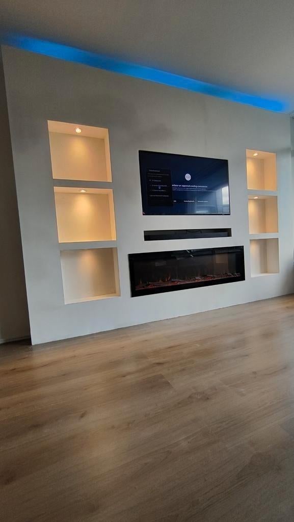 Sfeerhaard  , Cinewall tv kast , Cinewall. Renovatie, Ophalen of Verzenden, 25 tot 50 cm, 200 cm of meer