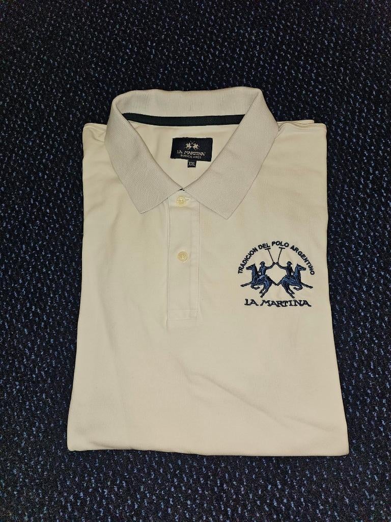 La Martina polo wit XXL, Kleding | Heren, Polo's, Wit, Overige maten, Ophalen of Verzenden, Zo goed als nieuw