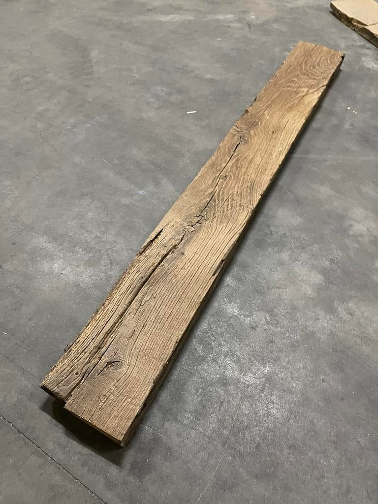 Oud eiken muur planken tafelblad planken 185x22.5cm, Ophalen of Verzenden, Eiken, Minder dan 200 cm, Plank