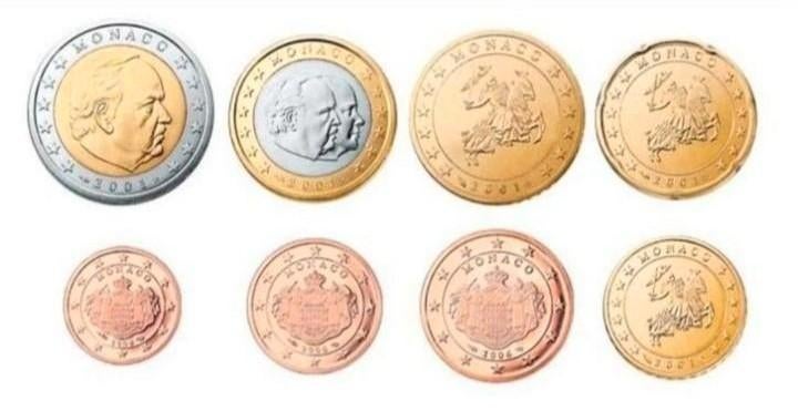 Monaco Losse Munten (1cent t/m 2euro)(2001 t/m2016)UNC+Proof, Postzegels en Munten, Munten | Europa | Euromunten, Verzenden, Monaco