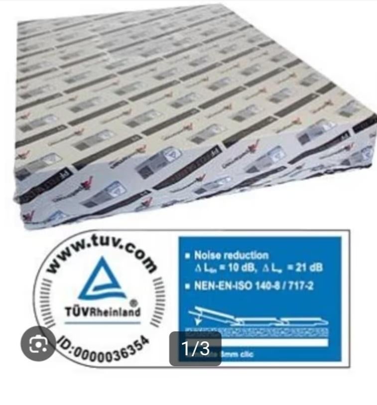 Ondervloer 10 DB, Ophalen, Overige materialen, 30 cm of meer, Overige typen