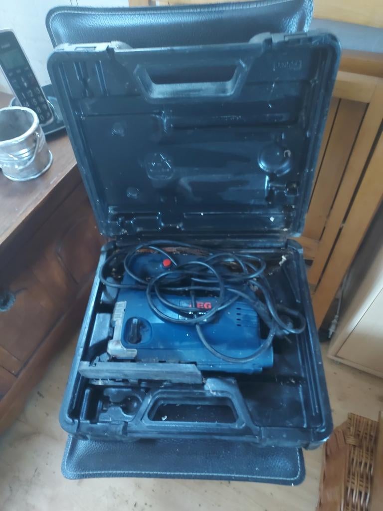 AEG Decoupeerzaag in Koffer - Gebruikt, Doe-het-zelf en Verbouw, Gereedschap | Zaagmachines, Gebruikt, Decoupeerzaag, Minder dan 600 watt