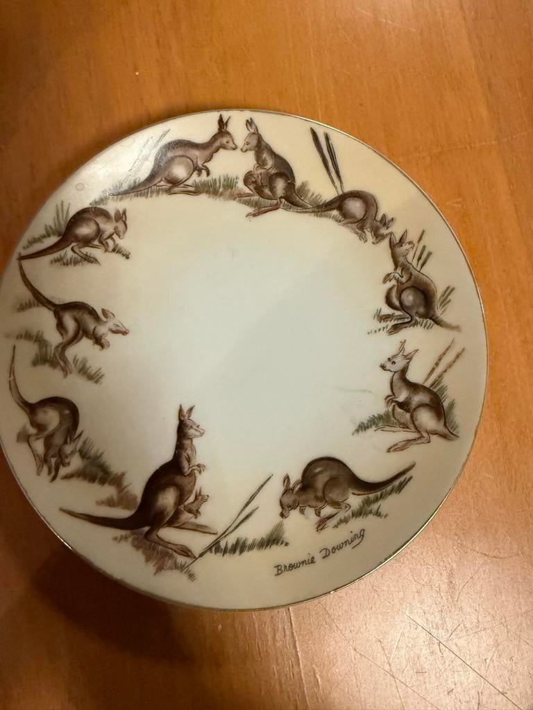 Vintage Brownie Downing Wandbord Australië 1954, Ophalen of Verzenden