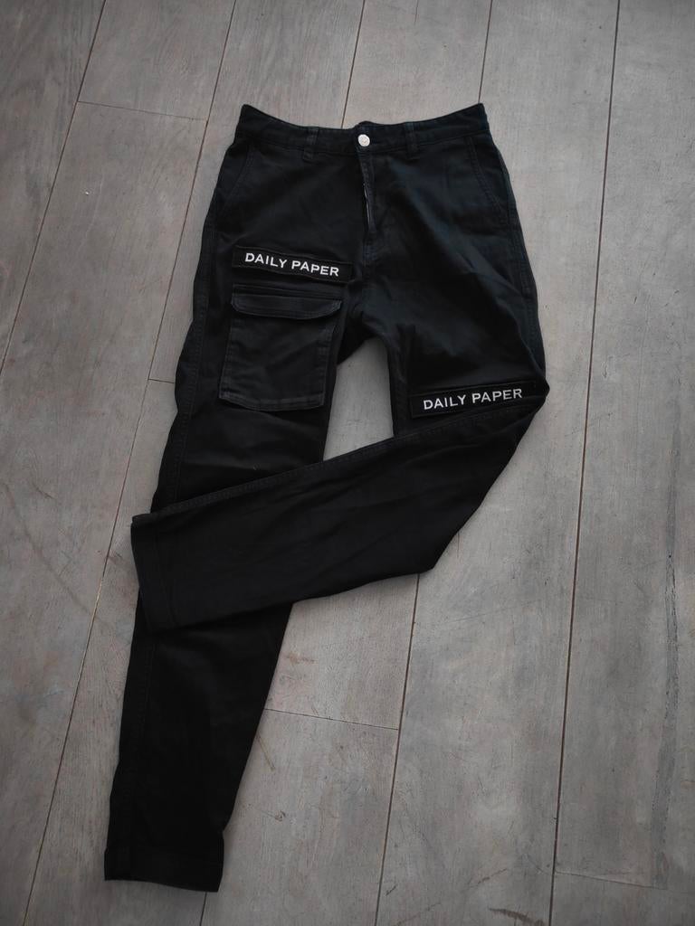 Zwarte Daily Paper broek maat S, Ophalen of Verzenden, Gedragen, Zwart