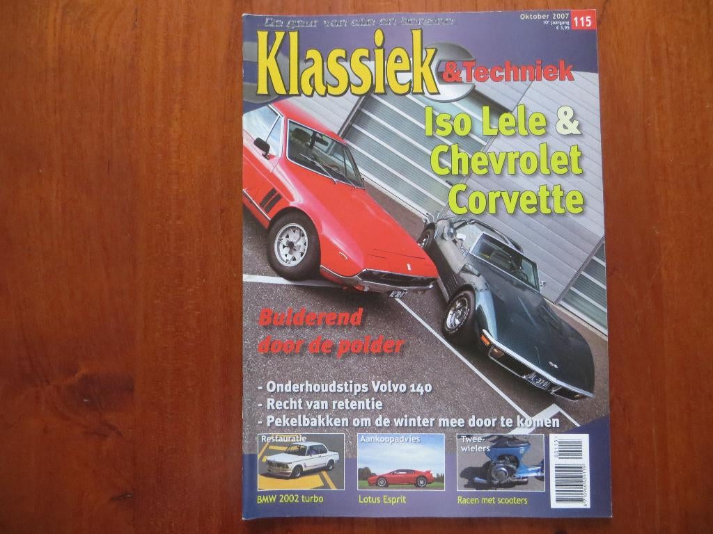Klassiek & Techniek 115 Iso Rivolta Lele, Chevrolet Corvette, Ophalen of Verzenden, Nieuw, Chevrolet