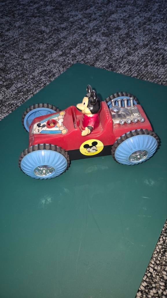 Vintage Mickey Mouse Auto Speelgoed, Verzamelen, Ophalen