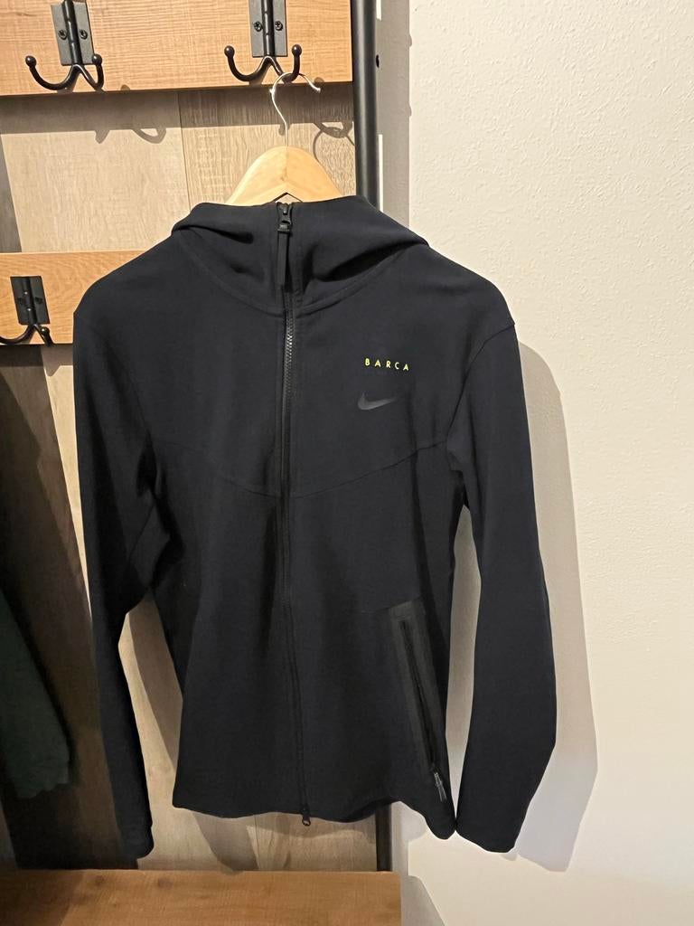 Nike Barcelona Tech Fleece Vest - Maat S, Kleding | Heren, Sportkleding, Ophalen of Verzenden, Zo goed als nieuw, Zwart