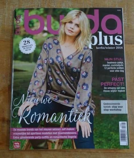 Burda Plus herfst winter 2018 E019 XL grote maten 44 tm 54, Verzenden, Zo goed als nieuw, Vrouw, Burda
