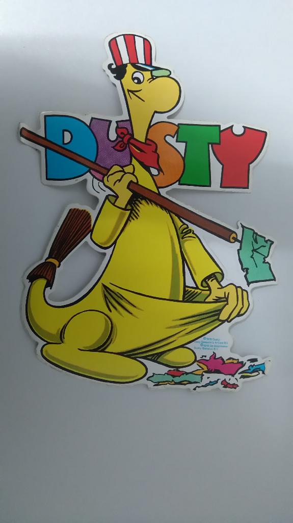 Dusty Joop Geesink Dino 1978 strip sticker tekenfilm, Verzamelen, Ophalen of Verzenden, Zo goed als nieuw, Strip of Tekenfilm