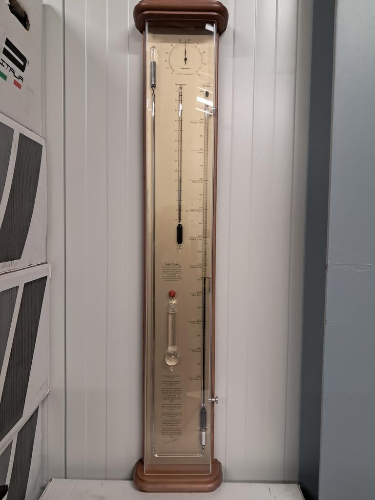 Huygens Contra barometer Kampfer stormglas hygrometer thermo, Audio, Tv en Foto, Weerstations en Barometers, Ophalen, Eu, Gebruikt