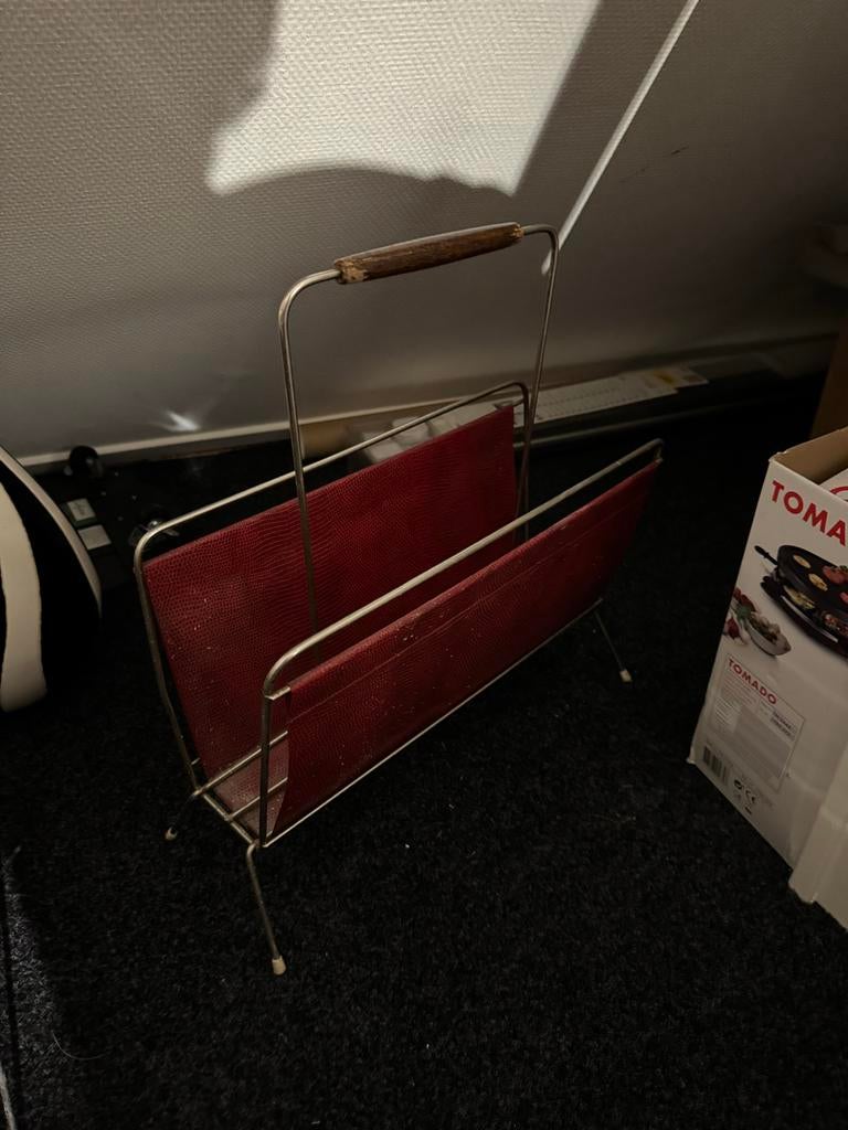 Antiek krantenrek met originele onderdelen, Ophalen of Verzenden, Gebruikt