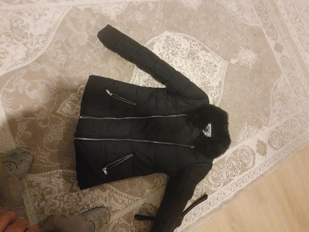 Winterjas dames coolcat 40, Maat 38/40 (M), Zwart, Ophalen of Verzenden, Zo goed als nieuw