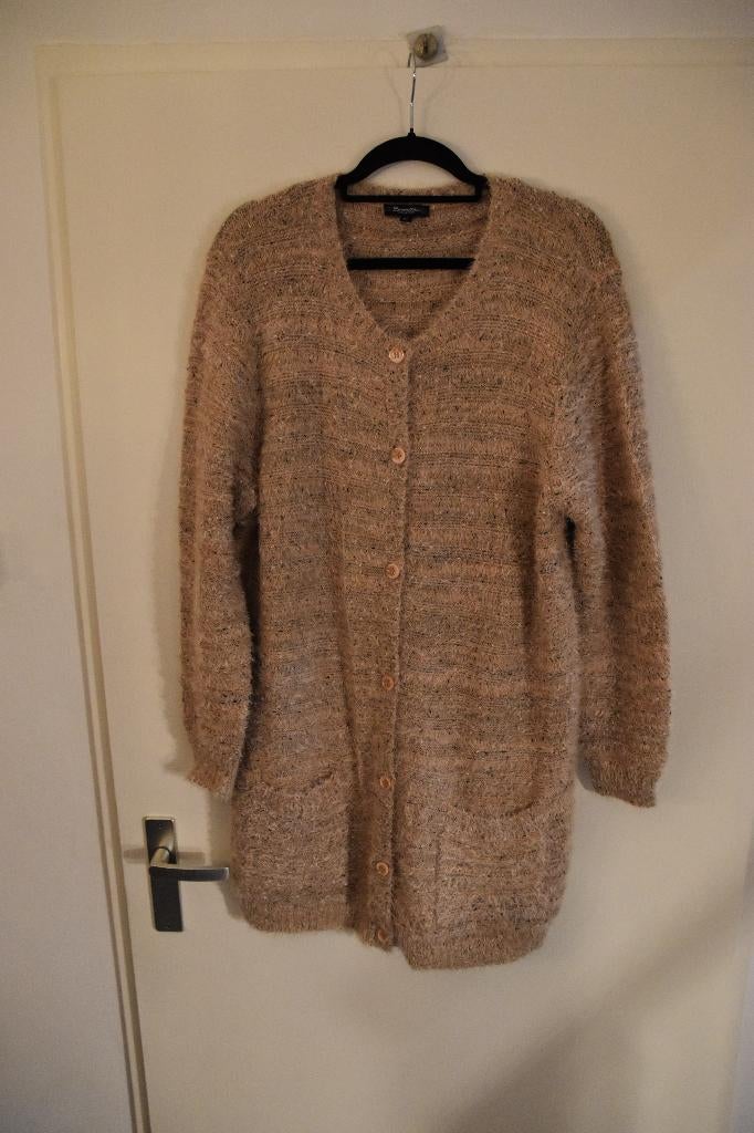 mooi zgan zalmkleurig lang vest mt XL Brandtex, Kleding | Dames, Maat 46/48 (XL) of groter, Ophalen of Verzenden, Zo goed als nieuw