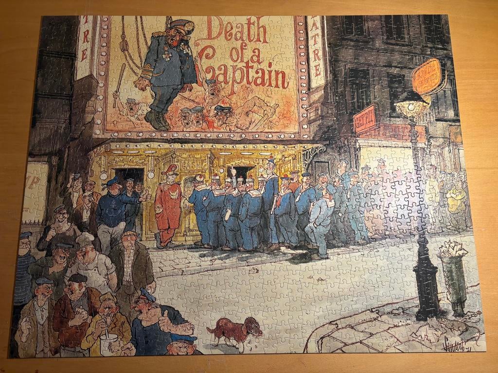 Jan Sanders Puzzel - Dood van een Kapitein, Ophalen of Verzenden, 500 t/m 1500 stukjes, Gebruikt, Legpuzzel
