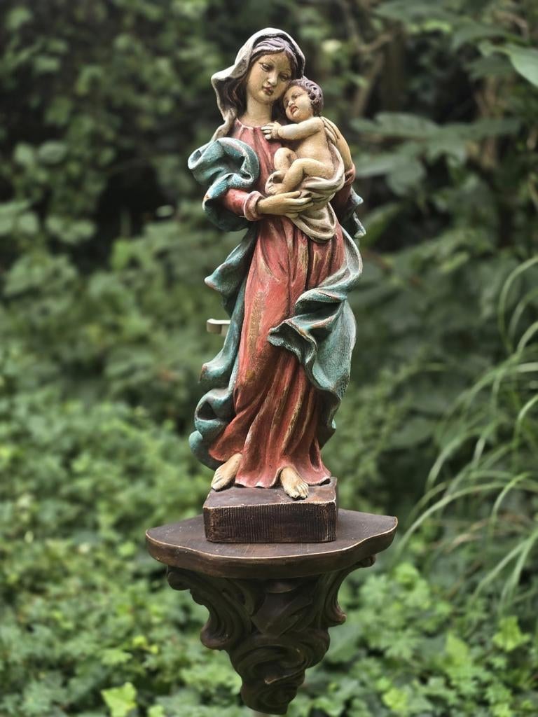 Beeld Maria met Kind - 75cm, Antiek en Kunst, Ophalen of Verzenden