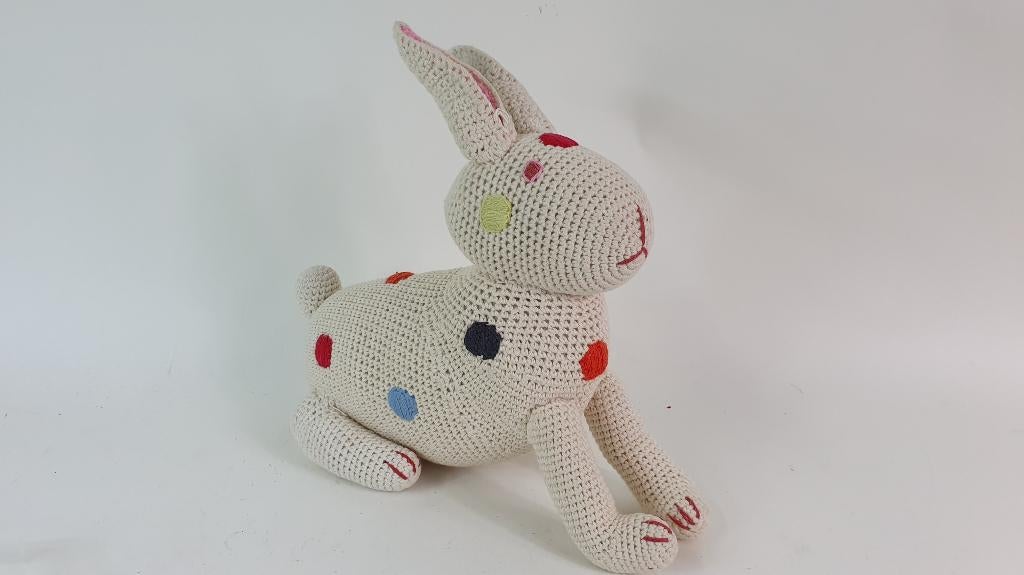 Knuffel Anne-Clair Petit, gehaakt konijn. Handgemaakt. 8A6, Tweedehands verkoop, Tweedehands verkoop, Gebruikt, Konijn