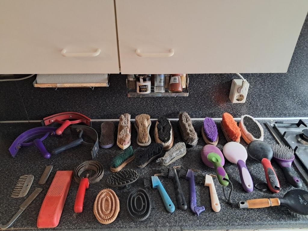 Paardenspullen poetsspullen poetskist, Dieren en Toebehoren, Ophalen of Verzenden, Zo goed als nieuw, Overige soorten