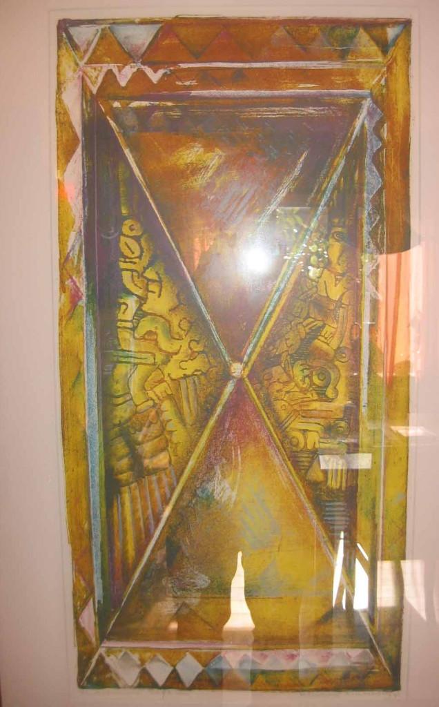 Marianne Aulman (1956) Kleur Zeefdruk " Ap Maya II " Ges Gen, Ophalen