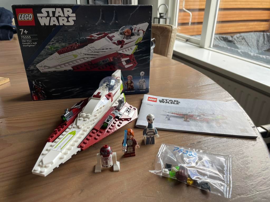Lego Star Wars 75333 Obi-Wan Kenobi’s Jedi Starfighter, Ophalen of Verzenden, Zo goed als nieuw