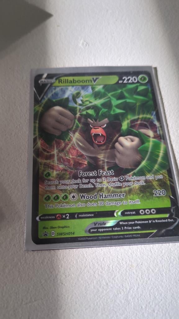 Pokemon kaart met sleeve, Ophalen of Verzenden