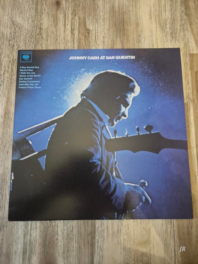 Johnny Cash - At San Quentin LP, Cd's en Dvd's, Vinyl | Pop, Ophalen of Verzenden, Gebruikt, 12 inch