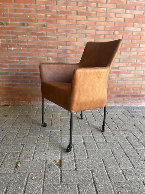 Stoelen Suske 4x wielen Camel L60 Bull HET ANKER ACTIE PRIJS, Huis en Inrichting, Stoelen, Overige kleuren, Verzenden, Nieuw, Metaal