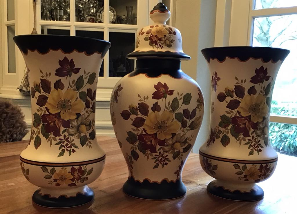 3-delig vintage kaststel Modica Gouda plateel, Antiek en Kunst, Antiek | Keramiek en Aardewerk, Ophalen