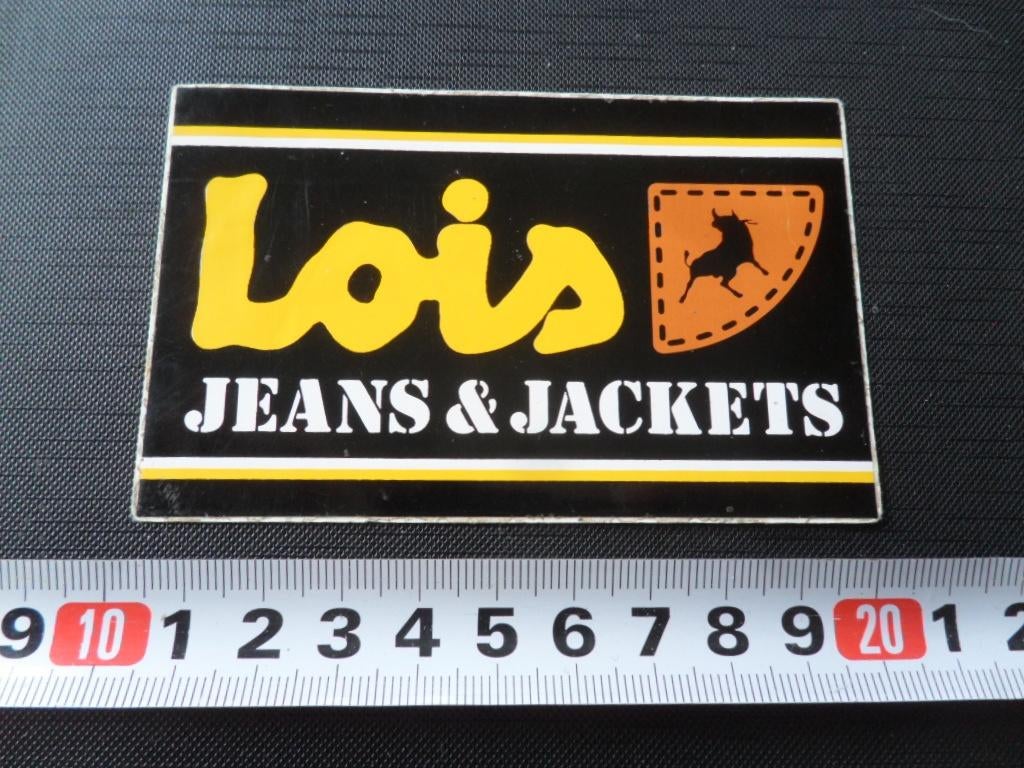 sticker 109 logo LOIS jeans & jackets, Verzamelen, Ophalen, Zo goed als nieuw