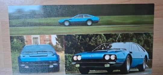 Folder Lamborghini Jarama s 1976, Ophalen of Verzenden, Zo goed als nieuw, Overige merken